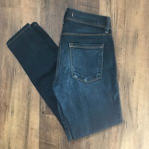 FP FREE PEOPLE Dark wash skinny crop